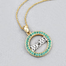 Load image into Gallery viewer, 0.54 Carat Genuine Emerald .925 Sterling Silver Pendant