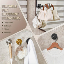 Load image into Gallery viewer, 2-Pack: Strong Suction Cup Hooks β Silver Brushed Stainless Steel, No Drilling Required