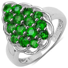 Load image into Gallery viewer, 1.71 Carat Genuine Chrome Diopside .925 Sterling Silver Ring