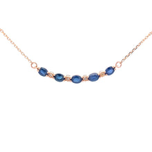 Load image into Gallery viewer, .73ct Sapphire Diamond Fashion Pendants 10KT Rose Gold