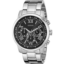 将图片加载到图库查看器,Guess Men's Black Steel