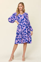 Load image into Gallery viewer, Double Take Full Size Printed Ruffle Hem Dress with Pocket Stylish & Functional Women Dress