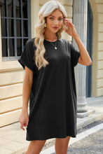 Load image into Gallery viewer, Short Sleeve Mini Dress with Pockets Casual & Stylish Everyday Wear