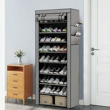 Load image into Gallery viewer, 10-Layer 9 Grid Shoe Rack Shelf Storage Closet Organizer