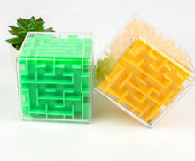 Load image into Gallery viewer, 3D Maze Magic Cube Transparent Six-sided Puzzle Speed Cube Rolling Ball Game Maze Toys for Children Educational
