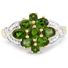 将图片加载到图库查看器,1.26 Carat Genuine Chrome Diopside .925 Sterling Silver Ring
