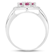 将图片加载到图库查看器,1.54 Carat Genuine Ruby .925 Sterling Silver Ring