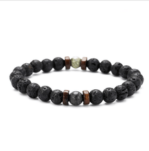将图片加载到图库查看器,Epic Legendary Volcanic Stone Bracelet For Men And Women Lava Stone Stretch Yoga Bead Bracelet