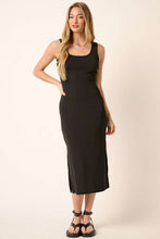 Load image into Gallery viewer, Side Slit Wide Strap Midi Tank Dress For Women – Comfortable, Sexy and Stylish Dress with Side Slits for Movement and a Flattering Silhouette