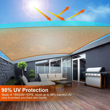 Load image into Gallery viewer, 98% UV Block Awning Shelter Rectangle Shade Sails Top Canopy