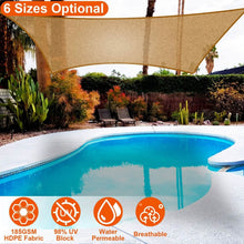 Load image into Gallery viewer, 98% UV Block Awning Shelter Rectangle Shade Sails Top Canopy