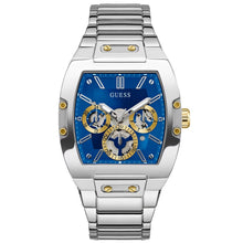 将图片加载到图库查看器,Guess Men's Silver Tone Multi-function