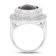 Load image into Gallery viewer, 7.90 Carat Genuine Smoky Quartz .925 Sterling Silver Ring