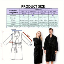 Load image into Gallery viewer, Unisex Extra Warm Coral Fleece Bathrobe Mens and Women Adult Robes for Your Bathroom Bath Towel Bedroom Shawl Collar Robes, Valentines gift for lovers