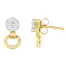 Load image into Gallery viewer, 14K Yellow Gold 1/2 cttw Diamond Stud Earrings (I-J, SI1-SI2)