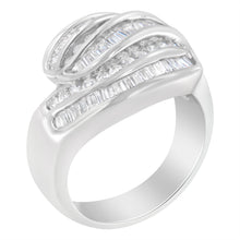 Load image into Gallery viewer, 14KT White Gold Diamond Bypass Band Ring (1 cttw, H-I Color, SI1-SI2 Clarity)