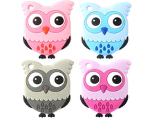 将图片加载到图库查看器,Owl Silicone Teethers Food Grade For Baby Teething Silicone Beads Teething Toddler Toys For Kids