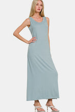 Load image into Gallery viewer, Scoop Neck Wide Strap Tank Dress For Women β Simple & Classic, Flattering Scoop Neck, Comfortable Wide Strap Design