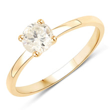 Load image into Gallery viewer, 0.62 Carat Genuine LB Diamond 14K Yellow Gold Ring