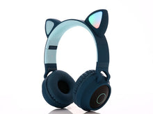 将图片加载到图库查看器,KIds Luxury Interesting Stevvex Portable Headset Wireless Bluetooth folding Headphones Headset Audio Adjustable Game Earphones With Microphone For PC phone (Pink)