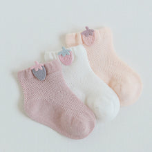 Load image into Gallery viewer, 3 Pairs Cartoon Candy Color Cotton Fashion Elastic Band Socks For Newborn Boys And Girls
