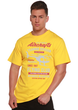 将图片加载到图库查看器,California Aircraft Men's Bamboo Viscose/Organic Cotton Short Sleeve Graphic T-Shirt