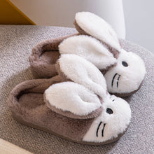 Load image into Gallery viewer, Cartoon Bunny Home Warm Children's Slippers Home Slippers Warm Cute Womans Mens Slipper Winter Shoes New Fashion Casual Fur Plush Slides Winter Slippers For Women House Slippers Fluffy Soft Comfy Fuzzy Slippers Faux Fur Plush Anti-Skid Slippers