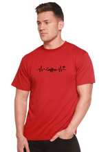 将图片加载到图库查看器,Heartbeat Coffee Unisex Bamboo/Cotton Graphic T-Shirt