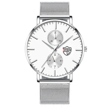 将图片加载到图库查看器,Black 3Bar Watch Men Women'S Watches Ladies Watch With Crystals Fashion Stainless Steel Band Comfortable Wristwatch