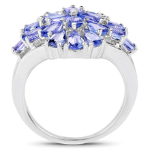 Load image into Gallery viewer, 4.20 Carat Genuine Tanzanite .925 Sterling Silver Ring