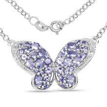 Load image into Gallery viewer, 3.31 Carat Genuine Tanzanite & White Topaz .925 Sterling Silver Pendant