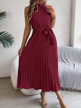 Load image into Gallery viewer, Cute Pink Sleeveless Midi Dress Elegant & Flowy Girls Dress Beautiful Design