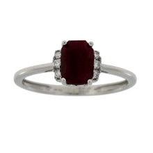 Load image into Gallery viewer, 1.38ct Ruby Diamond Ring 14KT White Gold