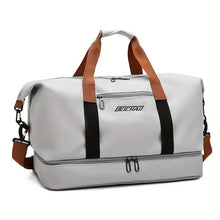 Load image into Gallery viewer, Nylon Duffel Bag for Travel – Large Capacity, Foldable, Shoe Compartment – Men & Women