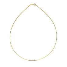 Load image into Gallery viewer, 14k Yellow Gold Necklace in a Round Omega Chain Style