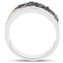 将图片加载到图库查看器,1.32 Carat Genuine multi Diamond .925 Sterling Silver Ring