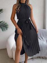 Load image into Gallery viewer, Cute Pink Sleeveless Midi Dress Elegant & Flowy Girls Dress Beautiful Design