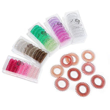 Load image into Gallery viewer, 9pcs/set Telephone Colorful Hair Ties Woman Elastic Hairband Ponytail Holders Hair Ropes Wires Scrunchies Elastic Hair Bands Kid Ponytail Holder Tie Gum Hair Accessories