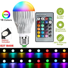 Load image into Gallery viewer, 9W LED Light Bulb E27 RGB Lamp