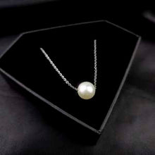 Load image into Gallery viewer, Stainless Steel Chain Necklace Minimalist Pearl Pendant Necklace