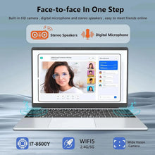 Load image into Gallery viewer, 2025 15.6" Windows 11 Pro Laptop Computer Intel Core i7 8500Y 16GB 1TB Laptops Office Computer Fingerprint Unlock Notebook PC