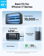 将图片加载到图库查看器,Anker Nano Power Bank (10K, 45W, Built-In Retractable USB-C Cable)