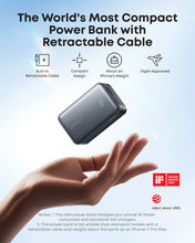 将图片加载到图库查看器,Anker Nano Power Bank (10K, 45W, Built-In Retractable USB-C Cable)
