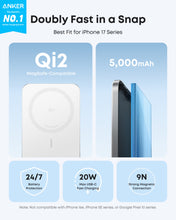 Load image into Gallery viewer, Anker Nano Power Bank (5K, MagGo, Slim)