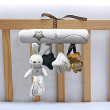 Load image into Gallery viewer, Hanging Rabbit Baby Hand Bell Plush Stroller Toy