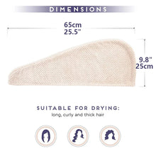 Load image into Gallery viewer, Absorbent Hair Towel Wrap – Quick-Dry Textured Cap for Women