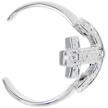 Load image into Gallery viewer, 925 Sterling Silver CZ Anchor Toe Ring