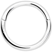 将图片加载到图库查看器,14k Solid White Gold Hinged Segment Ring Elegance 18G 5/16
