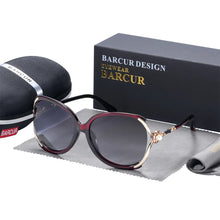 将图片加载到图库查看器,BARCUR Sunglasses Trendy Butterfly Design Fashion Women Sunglasses Polarized Lens Ladies Sun Glasses UV400 Protection for Hot Summer Days