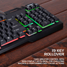 Load image into Gallery viewer, Enhance Infiltrate KL2 Membrane Gaming Keyboard – Multi-Color LED – Metal Build – Quiet Switches